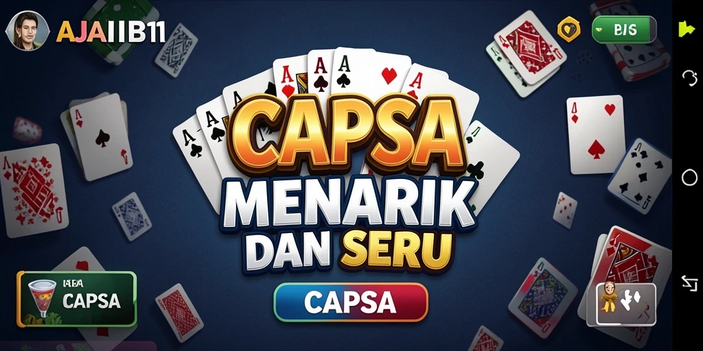 Antarmuka AJAIB11 yang intuitif dan menarik untuk permainan Capsa.