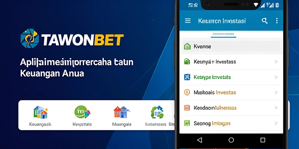 Tampilan antarmuka pengguna TAWONBET yang menarik dan informatif.
