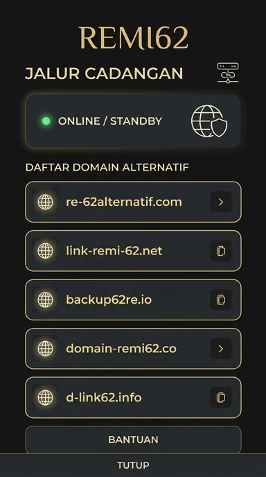 Tampilan link alternatif remi62